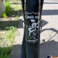 自転車　No.377　ブラック　シティサイクル　26インチ　LEDライト付き　【リサイクルショップどりーむ荒田店】の画像