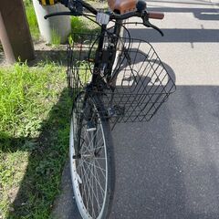 自転車　No.378　ブラック　27インチ　6段切り替え　LEDライト　【リサイクルショップどりーむ荒田店】の画像