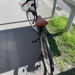 自転車　No.378　ブラック　27インチ　6段切り替え　LEDライト　【リサイクルショップどりーむ荒田店】の画像