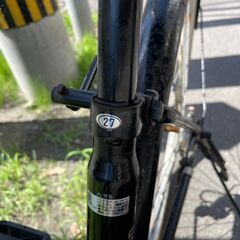 自転車　No.378　ブラック　27インチ　6段切り替え　LEDライト　【リサイクルショップどりーむ荒田店】の画像