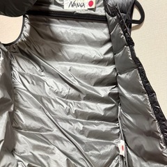 NANGA ナンガ ダウンベスト ホワイトグース ムーンロイド 別注品 ブラック サイズsの画像
