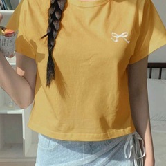 Mサイズ !新品未使用⸜🌷︎⸝‍刺繍Tシャツの画像