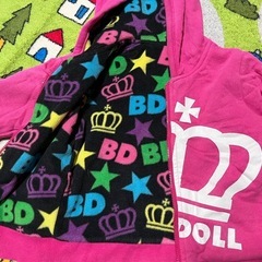 30. BABYDOLL 80サイズ フード付き パーカー アウター の画像