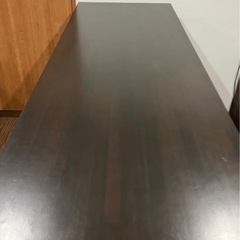 スタンディングテーブル（ブランド：KANADEMONO） THE TABLE ラバーウッド ブラックブラウン × Black Steelの画像