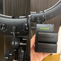 Neewer 20インチLEDリングライト 44W調光可能な二色サークルライトライトスタンド  肖像撮影、ビデオ撮影、メイク、自撮り撮影に対応の画像