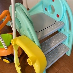[激安3点セット
]アンパンマンカー&すべり台&電動バギーの画像