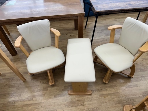 【ドリーム川西店御来店限定】ダイニングセット2人用／クリーニング済み 【2125560000020698】