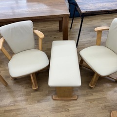 【ドリーム川西店御来店限定】ダイニングセット2人用／クリーニング済み 【2125560000020698】の画像