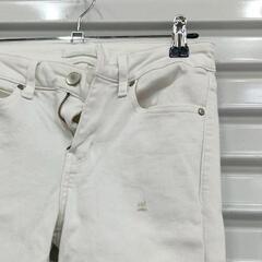 0722-010 白ジーンズ　スキニーの画像