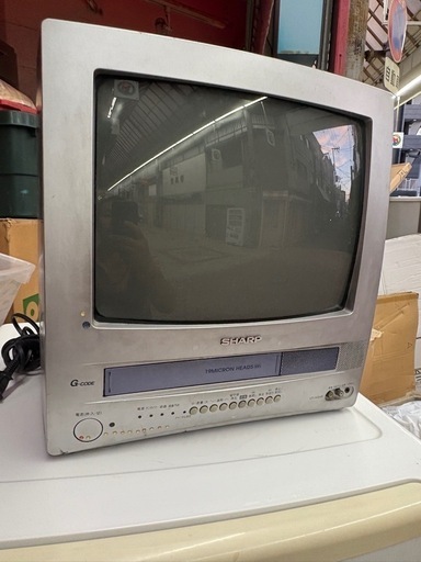 【中古品】SHARP テレビデオ(VT-14GH5) 2001年製 ビデオ付SHARP カラーテレビ VT-14GH5 ブラウン管テレビ