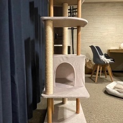 モダンデザイン　キャットタワーの画像