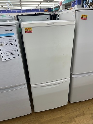 【ドリーム川西店御来店限定】Panasonic 冷蔵庫　NR-B14CW-W　2020年製／クリーニング済み 【2125560000020488】