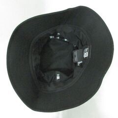 ( M-674 )NEW ERA ニューエラ バケットハット 帽子 ブラック 黒 中古の画像