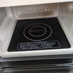J322 ★庫内天板使用感有り★2018年製★フラット電子レンジ★ニトリ★ヘルツフリー★EM-520Xの画像