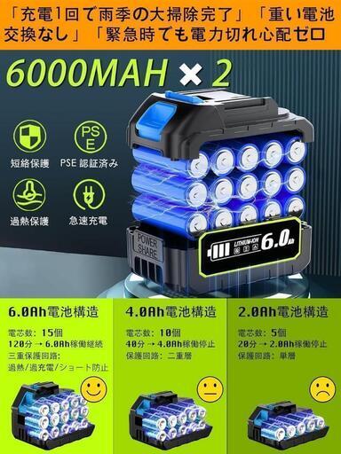 新品未使用 充電式 草刈り機 ブロワーセット 120000RPM 18V