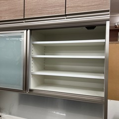 【リサイクル市場エコ伊川谷】 AYANO / 綾乃製作所 キッチンボード 食器棚 幅237高さ171奥行50cm 上代35万【取りに来られる方限定】の画像