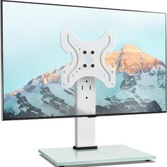 FITUEYES ユニバーサルテレビスタンド 19~42インチ対応 卓上用 高さ調節可能 ラック回転可能 ホワイトの画像