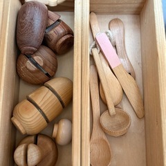 木製　おままごとセットの画像