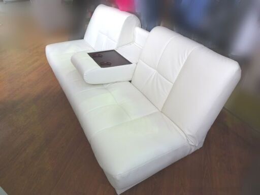 NITORI　合皮ソファベッド(NSクリーン ピナ4 WH)　ホワイト slide_DSC07330.jpg