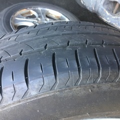 エスティマ等 215/60R17 アルミホイール付夏タイヤ 4本セットの画像
