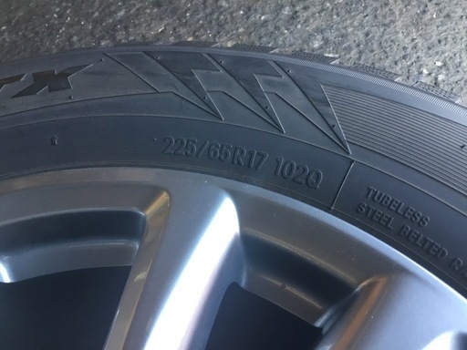 CX-5等 225/65R17 アルミホイール付スタッドレスタイヤ 4本セット
