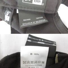 ( M-675 )NEW ERA ニューエラ THE GOLFER PLAYBOY プレイボーイ キャップ 帽子 ブラック 黒 コーデュロイ （頭囲調節可能） 中古の画像