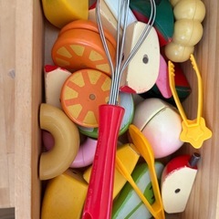 木製　おままごとセットの画像