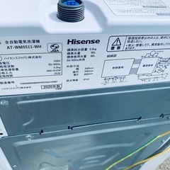 ④✅Hisense 電気洗濯機✅ ✅AT-WM5511-WH✅の画像