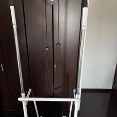 ぶらさがり健康器•腹筋ベンチ•腕トレ滑車付きセットの画像