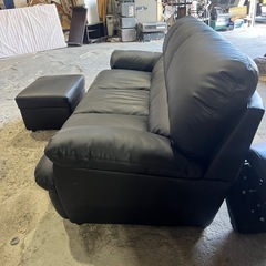 【定価10万円】本革ソファ オットマン付きの画像