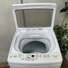 R732 ☀️ ジモティー限定特別価格！ 2022年製の美品♪ AQUA 洗濯機 （洗濯7.0㎏) AQW-V7E9 ⭐ 動作確認済 ⭐ クリーニング済の画像