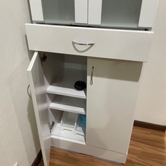 食器棚　ホワイト　幅58 　の画像