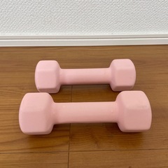 ダンベル 2kg  ピンク 2個セットの画像