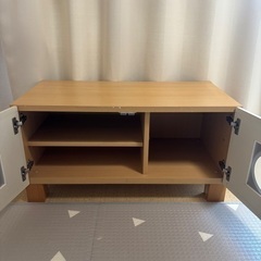 月末処分予定　テレビ台の画像