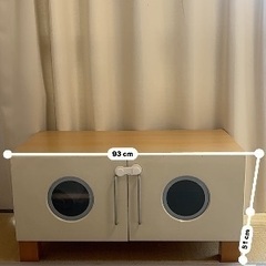 月末処分予定　テレビ台の画像