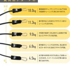 
山本義徳 ５本セット バンド エクササイズチューブ フィットネスチューブの画像