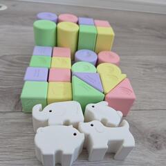 知育ブロック(お米のどうぶつつみき)の画像