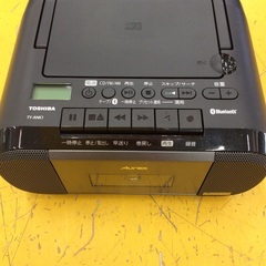 ジモティー見た！で5%OFF【CDラジカセ】TOSHIBA 東芝 TY-ANK-1 2022年製 ステレオ Bluetooth対応:ブラックの画像