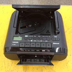 ジモティー見た！で5%OFF【CDラジカセ】TOSHIBA 東芝 TY-ANK-1 2022年製 ステレオ Bluetooth対応:ブラックの画像