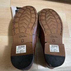 福岡市博多区引き取り限定　clarks  クラークス　ローファー　スリッポン　UK8 US9 ２６cm の画像
