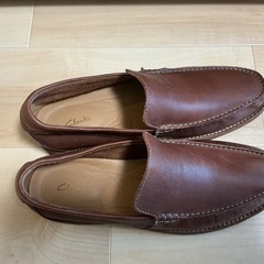 福岡市博多区引き取り限定　clarks  クラークス　ローファー　スリッポン　UK8 US9 ２６cm の画像