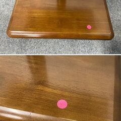 カリモク60 カフェテーブル 幅70 メラミン天板 ラバートリー ウォールナット 食事 デスクワーク インテリア 中古家具 店頭引取歓迎 R9842の画像