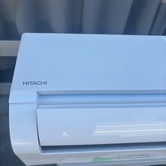 【安心の美品2024年製‼️】日立白くまくんエアコンRAS-D22NBK 6畳用の画像