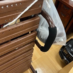 【リサイクル市場エコ伊川谷】折りたたみベッド  木製フレーム シングル【取りに来られる方限定】の画像