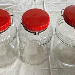 果実酒瓶  保存瓶  3個セット  石塚ガラス   日本製の画像