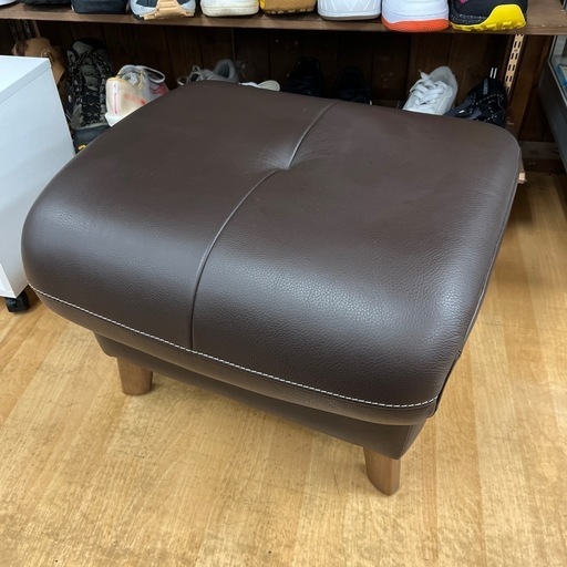 【リサイクル市場エコ伊川谷】karimoku / カリモク カリモク chitano チターノ スツール オットマン 本革張カリモク chitano チターノ スツール 本革張【取りに来られる方限定】