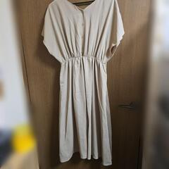 VIS 半袖　ロングワンピース Vネックの画像