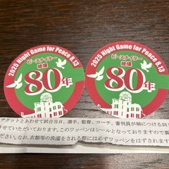 カープ　ピースナイターワッペン２枚の画像