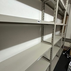 中古　業務用スチール棚4連結の画像