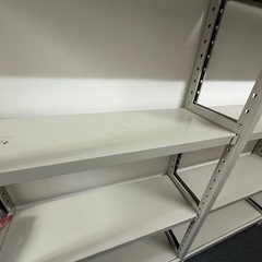 中古　業務用スチール棚4連結の画像